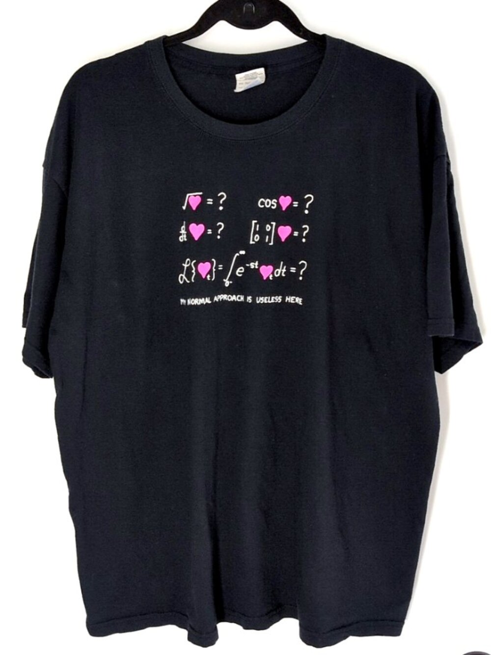XKCD comic math & love shirt XL funny "my normal approach is useless here" nerd